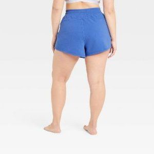 Women's Plus Size Blue Sport Sweat Short with Side Pockets XXXL All in Motion